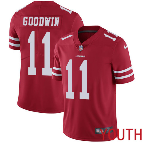 San Francisco 49ers Limited Red Youth #11 Marquise Goodwin Home NFL Jersey Vapor Untouchable